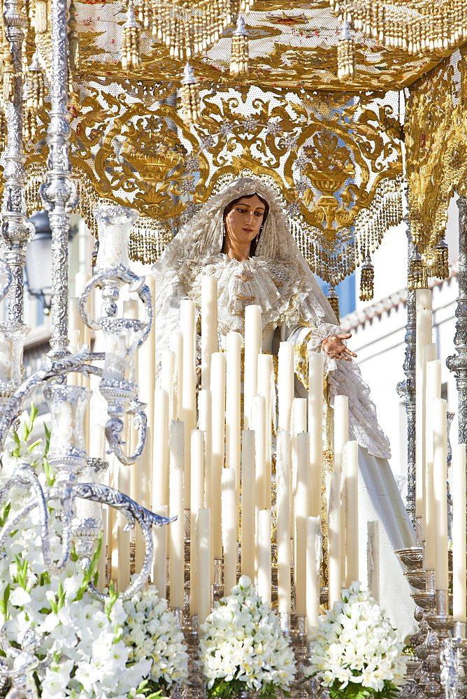 Semana Santa (Holy Week) celebrations, Malaga, Andalucia, Spain, Europe