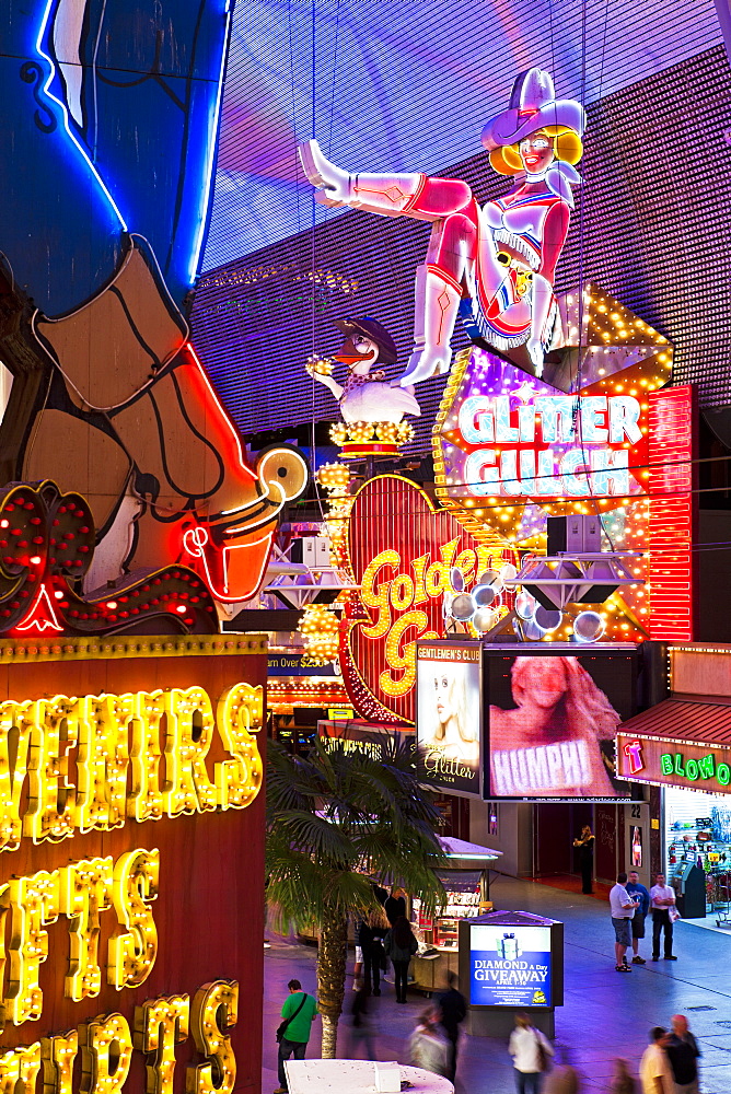 The Freemont Street Experience in Downtown Las Vegas, Las Vegas, Nevada, United States of America, North America