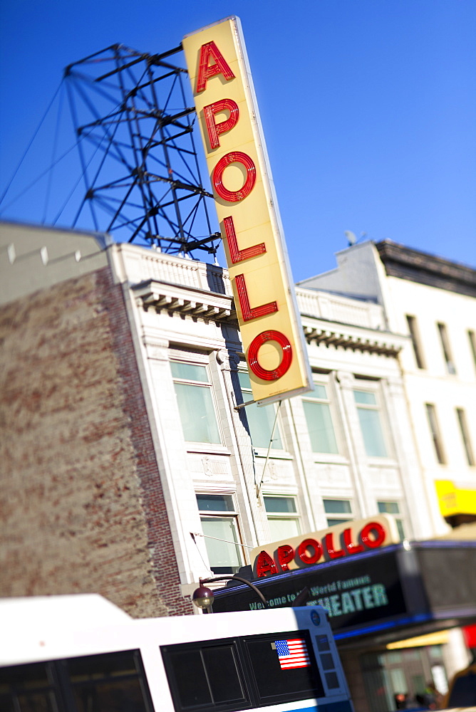 The world famous Apollo Theatre in Harlem, New York City, New York, United States of America, North America