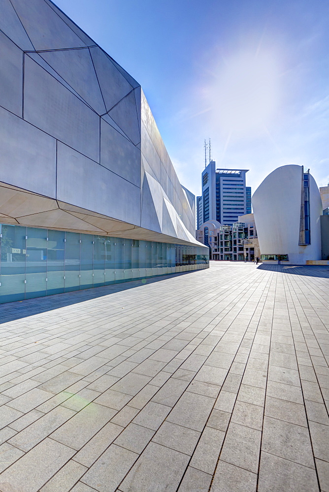 Exterior of the new Herta and Paul Amir building of the Tel Aviv Museum of Art, Tel Aviv, Israel, Middle East