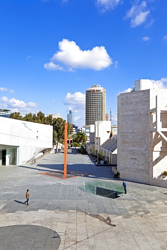 Exterior of the new Herta and Paul Amir building of the Tel Aviv Museum of Art and Central Library Building, Tel Aviv, Israel, Middle East