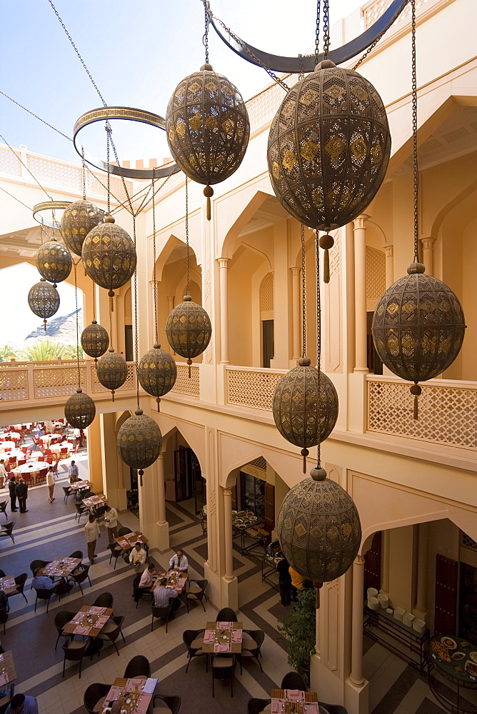 Arabian Globe decorations, Shangri-La Resort, Al Jissah, Muscat, Oman, Middle East