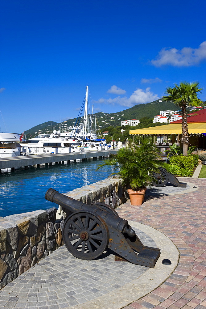 Yacht Haven Grande, the new Yacht Harbour, shopping and restaurant complex completed in 2007, St. Thomas, U.S. Virgin Islands, West Indies, Caribbean, Central America