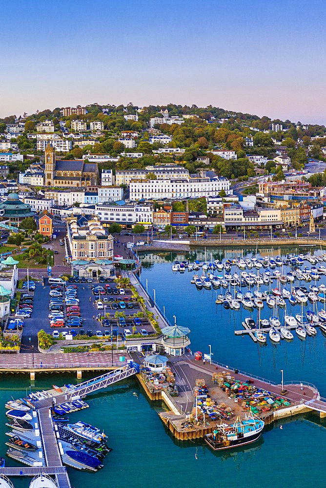 Torquay town and marina, Torbay, Devon, England, United Kingdom, Europe