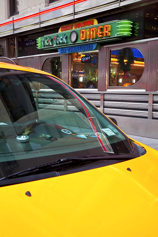 Diner in Midtown Manhattan, New York City, New York, United States of America, North America