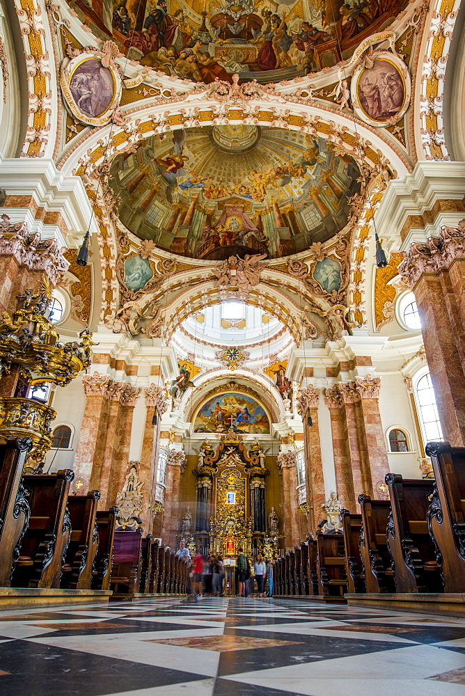 Ceiling of Cathedral of St. James, Old Town, Innsbruck, Tyrol, Austria, Europe