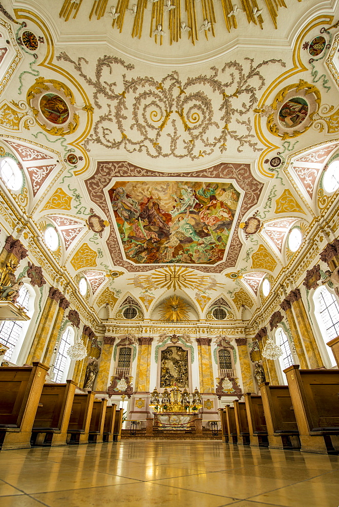 Interior of the Burgersaal (Burgersaalkirche) Citizen's Hall, Munich, Bavaria, Germany, Europe