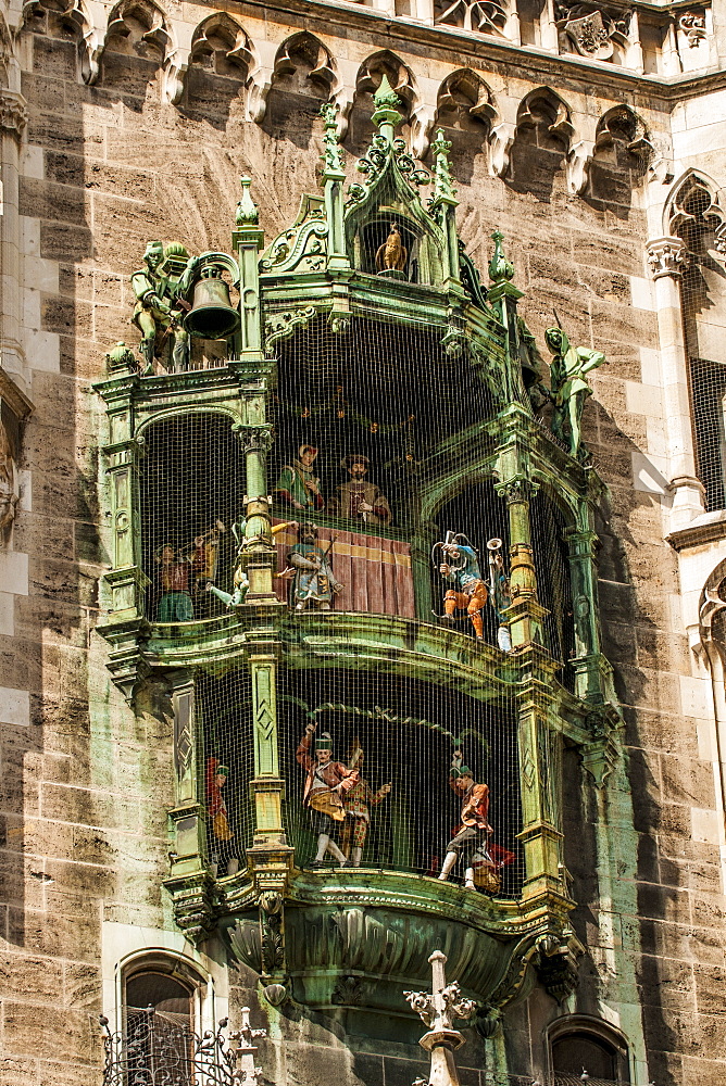 New Town Hall on the Marienplatz (Mary's Square), Munich, Bavaria, Germany, Europe