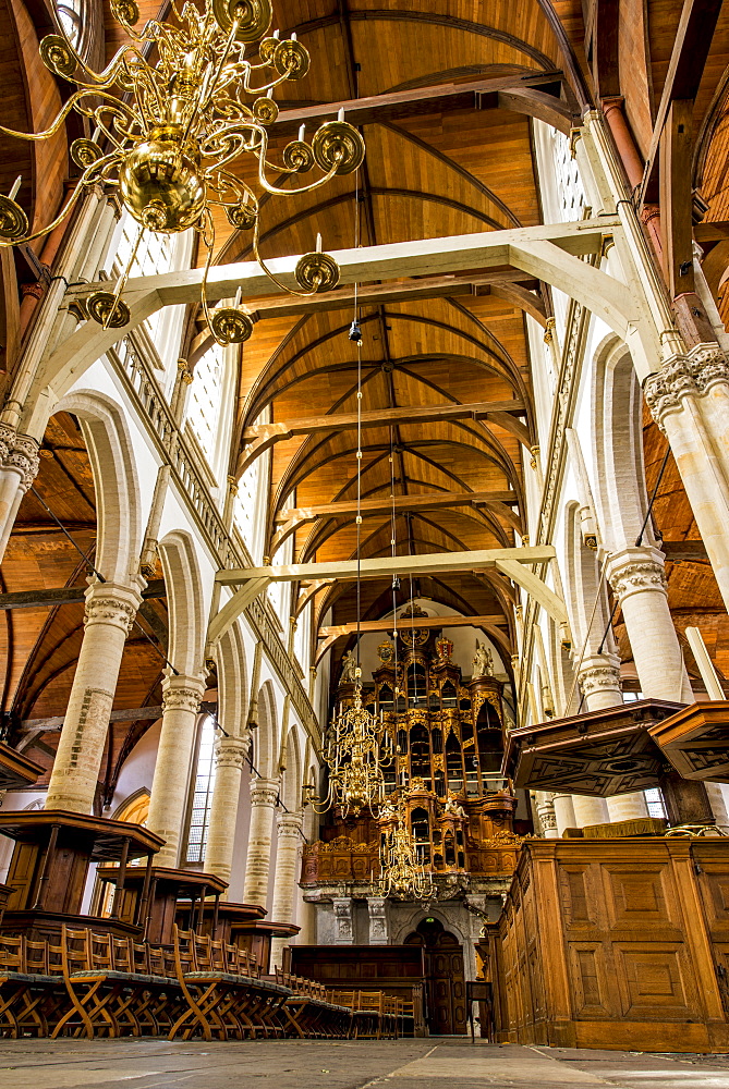 Oude Kerk church, oldest in Amsterdam, North Holland, Netherlands, Europe