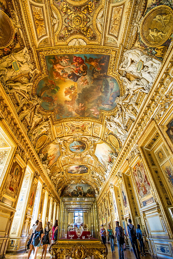 Ceiling at The Louvre, Paris, France, Europe