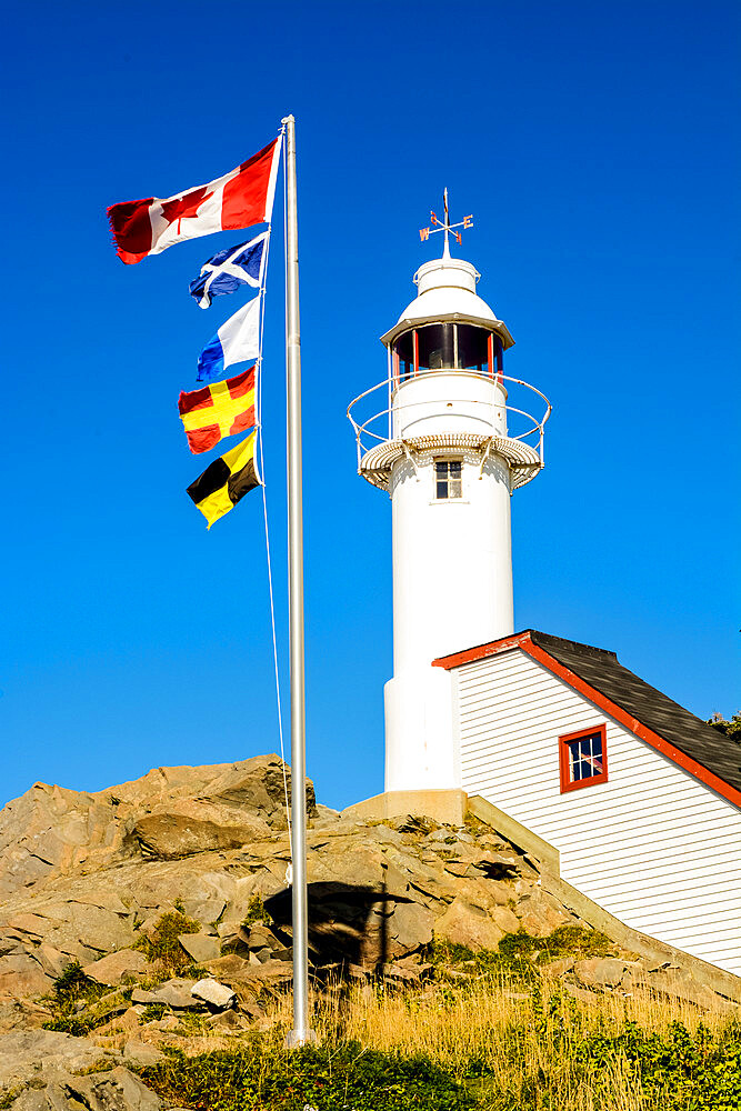 Lobster Cove Head Lighthouse, Lobster Cove, Newfoundland, Canada, North America