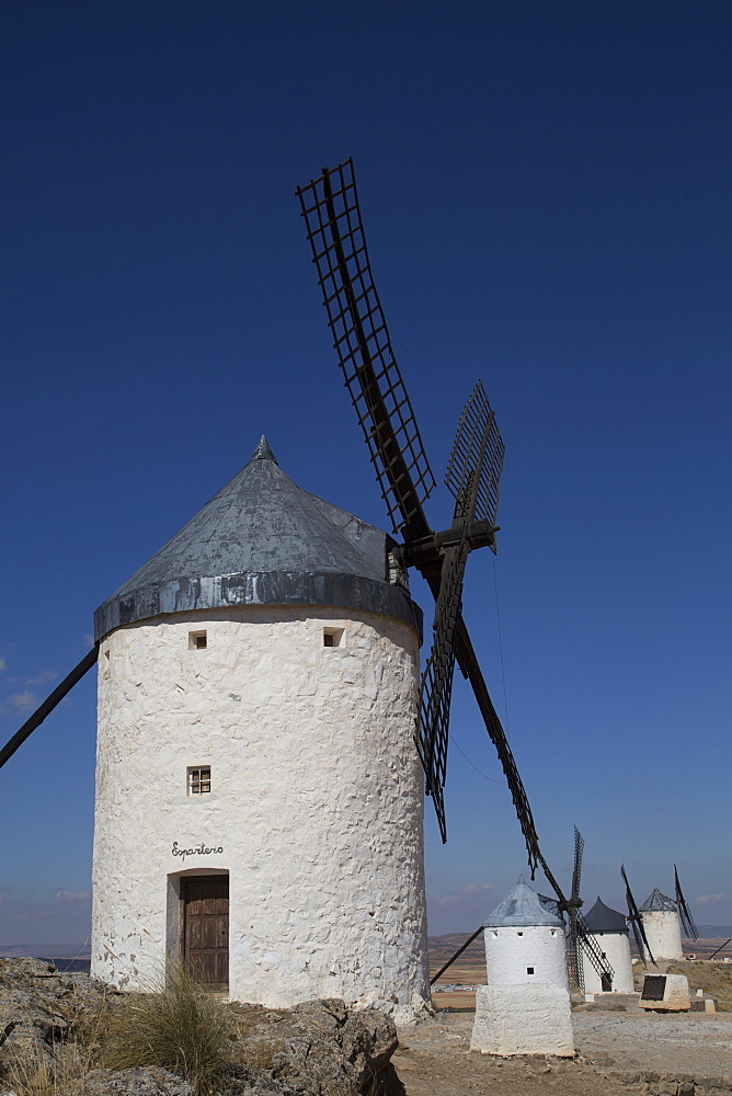 Windmills, Consuegra, Castile-La Mancha, Spain, Europe