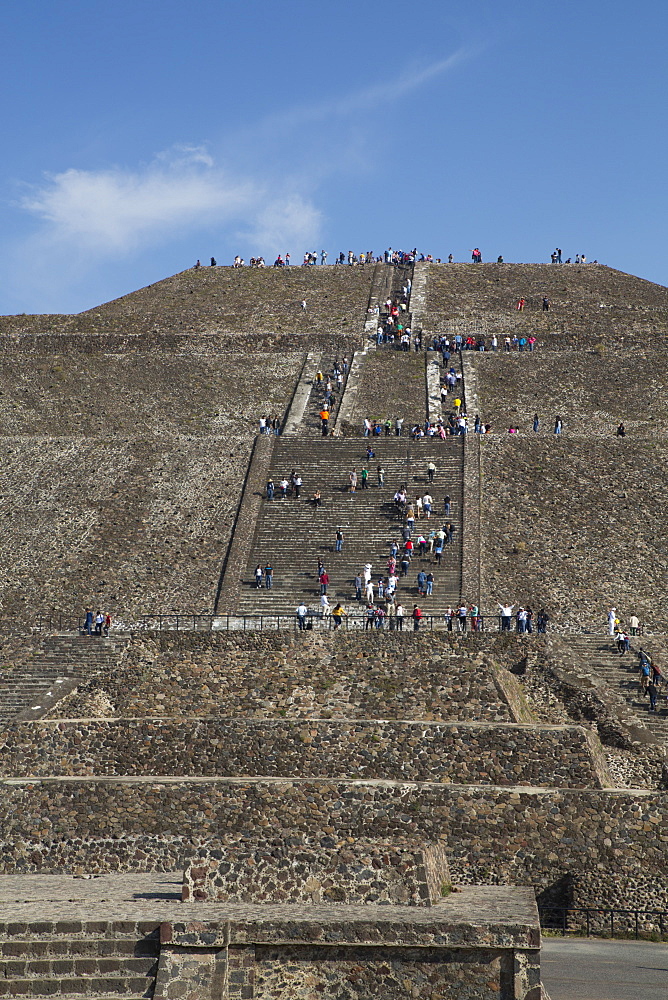 Pyramid of the Sun, Teotihuacan Archaeological Zone, UNESCO World Heritage Site, State of Mexico, Mexico, North America