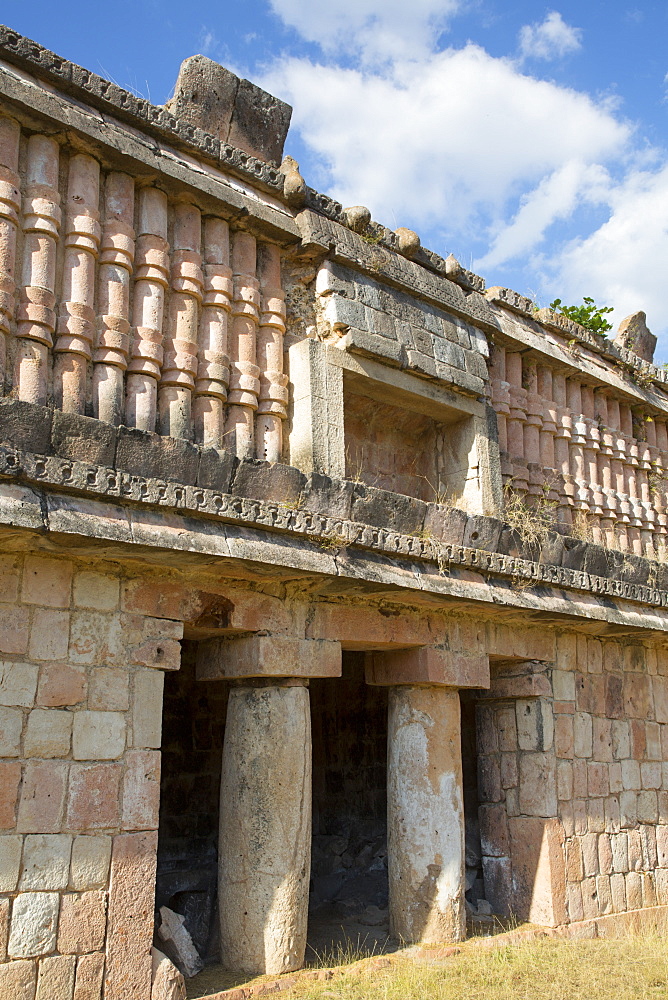 Mayan Ruins, The Palace, Puuc Style, Chacmultun Archaeological Zone, Chacmultan, Yucatan, Mexico, North America