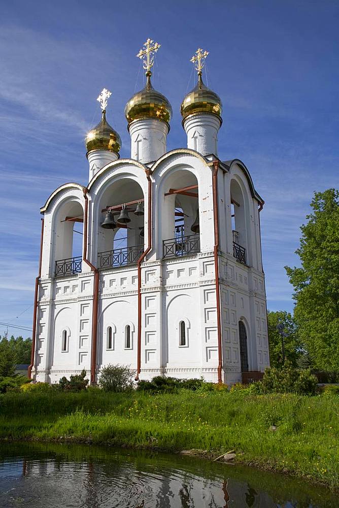 Bell Tower, Nikolsky Women's Monastery (Convent), Pereslavl-Zalessky, Golden Ring, Yaroslavl Oblast, Russia, Europe