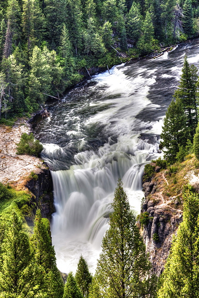 Lower Mesa Falls, near Island Park, Idaho, United States of America, North America