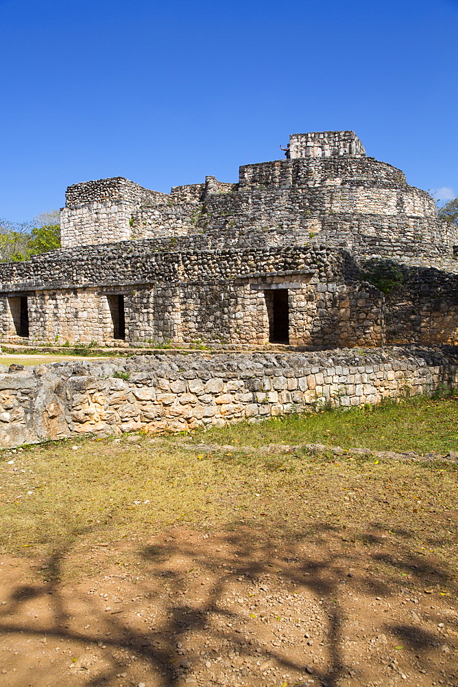 Oval Palace, Ek Balam, Yucatec-Mayan Archaeological Site, Yucatan, Mexico, North America