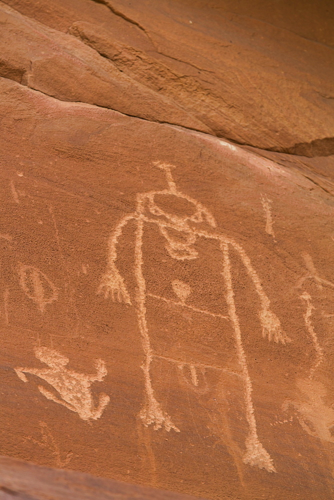 Sand Island Petroglyph Panel, near Bluff, Utah, United States of America, North America