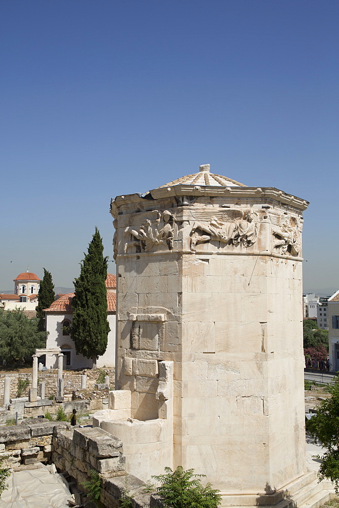 Tower of Winds, Roman Agora, Athens, Greece, Europe