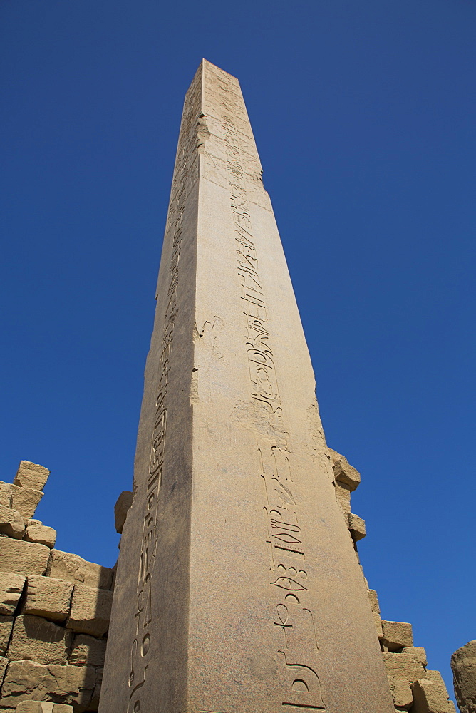 Obelisk of Tuthmosis I, Karnak Temple Complex, UNESCO World Heritage Site, Luxor, Thebes, Egypt, North Africa, Africa