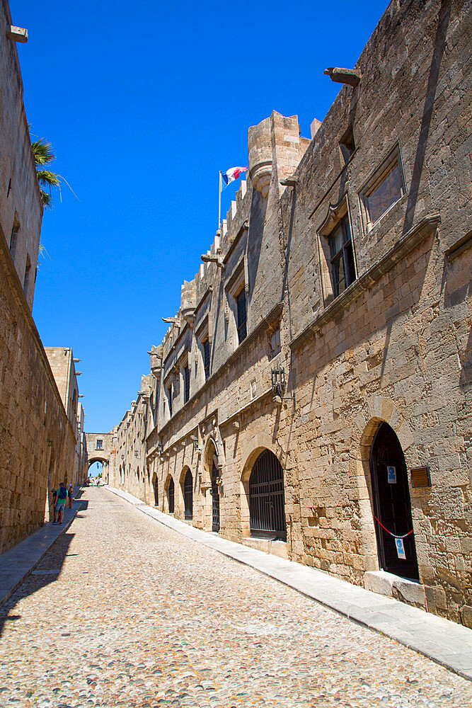 Street of the Knights, Rhodes Old Town, UNESCO World Heritage Site, Rhodes, Dodecanese Island Group, Greek Islands, Greece, Europe