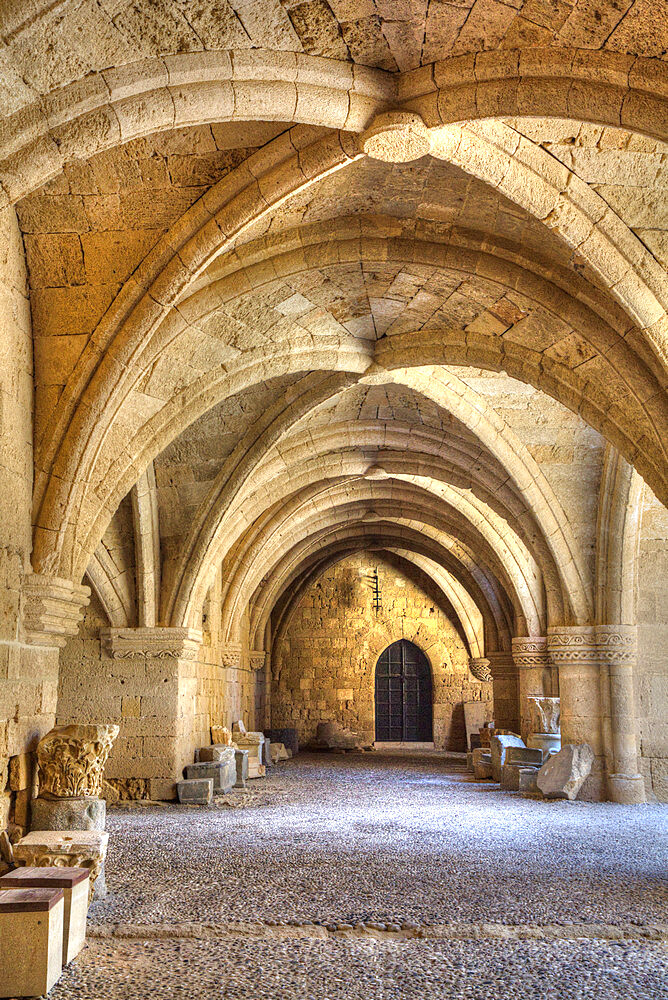 Gothic Architecture, Archaeological Museum, Rhodes Old Town, UNESCO World Heritage Site, Rhodes, Dodecanese Island Group, Greek Islands, Greece, Europe