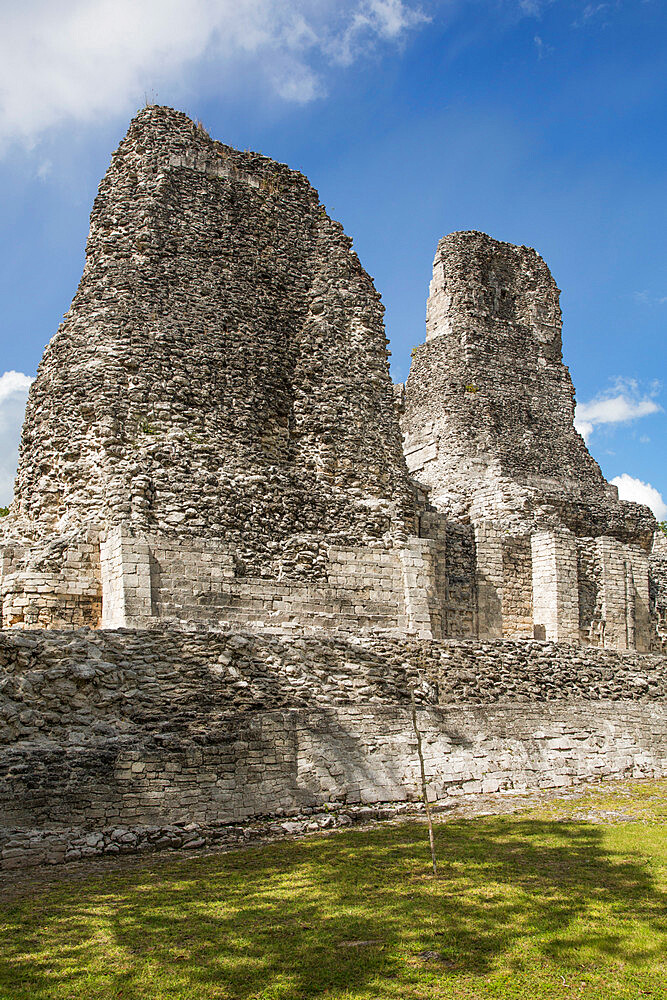 Mayan Ruins, Structure 1, Xpujil Archaeological Zone, Rio Bec Style, near Xpujil, Campeche State, Mexico, North America