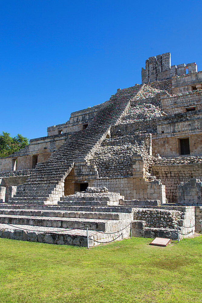 Temple of the Five Stories, Edzna Archaeological Zone, Campeche State, Mexico, North America