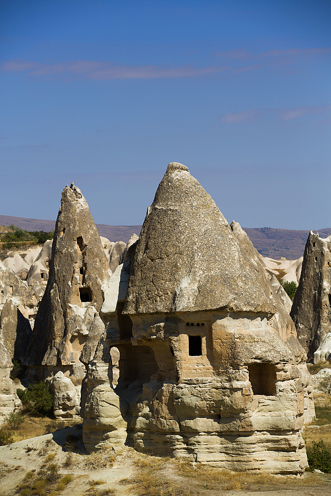 Cave Houses, Pigeon Valley, Goreme, Cappadocia Region, Nevsehir Province, Anatolia, Turkey, Asia Minor, Asia