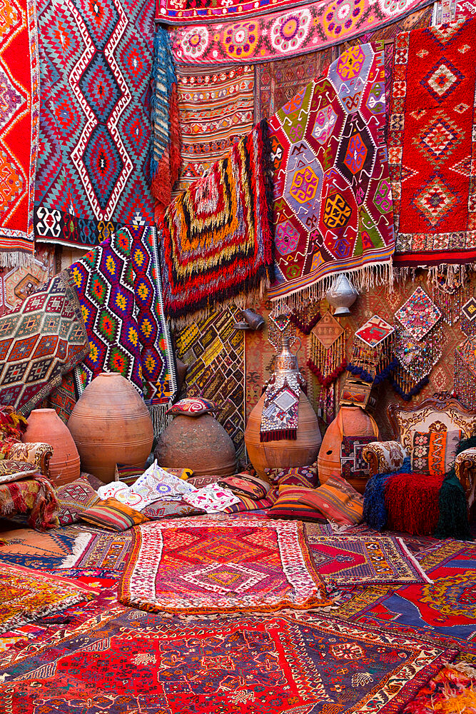 Carpet Display, Goreme, Nevsehir, Turkey