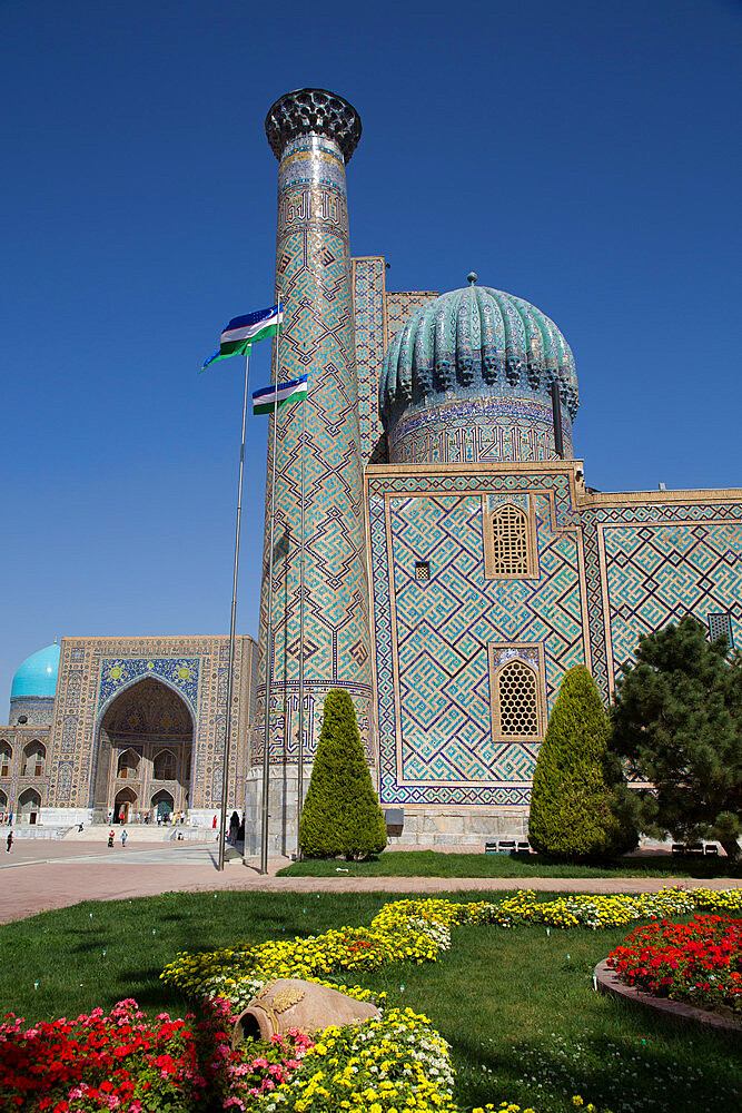 Sherdor Madrassah (Completed 1636), Registan Square, Samarkand, Uzbekistan