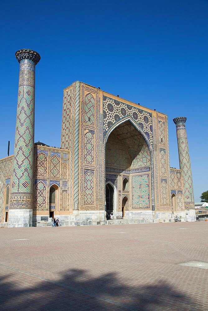 Ulug Bek Madrassah, Registan Square, Samarkand, Uzbekistan