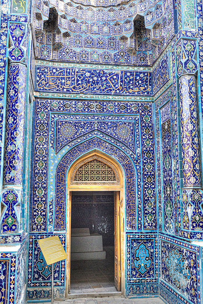 Shirin Beka Oka Mausoleum, Shah-I-Zinda, Samarkand, Uzbekistan