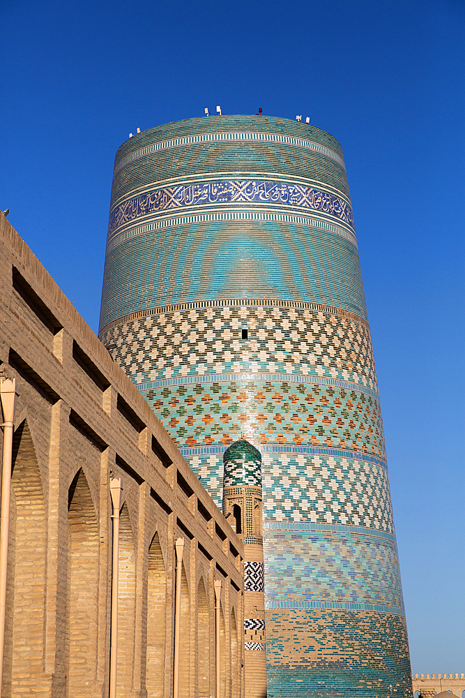 Kalta Minaret, Ichon Qala (Itchan Kala), UNESCO World Heritage Site, Khiva, Uzbekistan, Central Asia, Asia