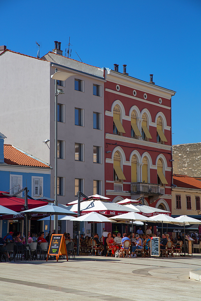 Outdoor Restaurant, Old Town, Porec, Croatia, Europe