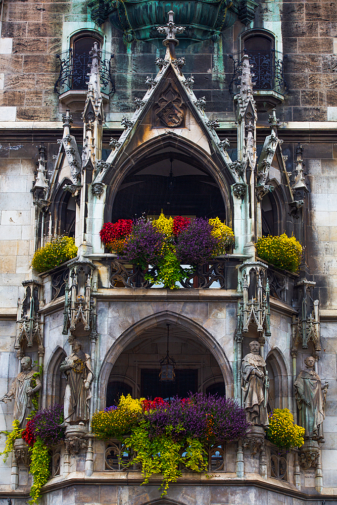 Glockenspiel, New Town Hall, Marienplatz (Plaza) (Square), Old Town, Munich, Bavaria, Germany, Europe