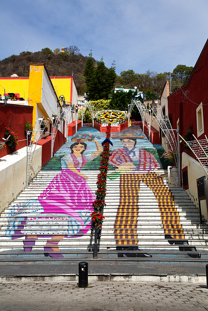 La Escalera Ancha, Atlixco, Pueblos Magicos, Puebla State, Mexico, North America