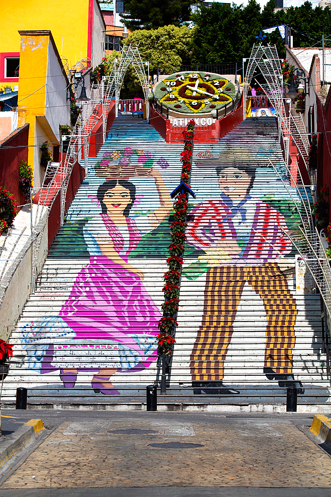 La Escalera Ancha, Atlixco, Pueblos Magicos, Puebla State, Mexico, North America