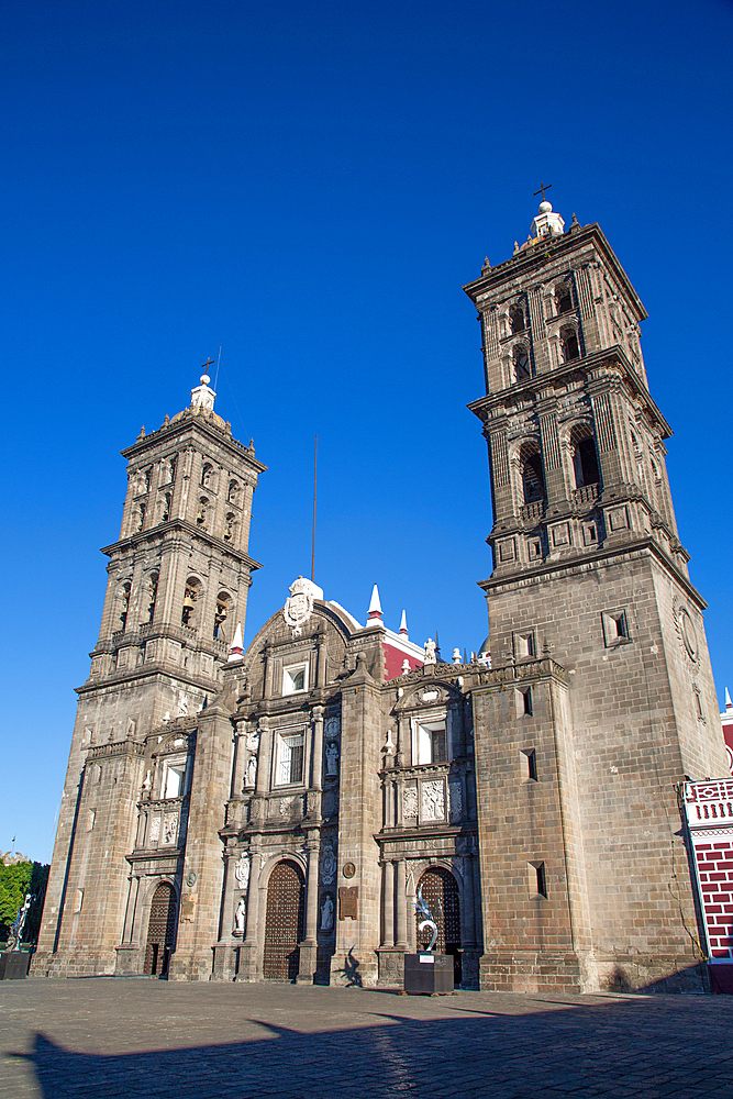 Cathedral of Our Lady of the Immaculate Conception, 1649, Historic Center, UNESCO World Heritage Site, Puebla, Puebla State, Mexico, North America