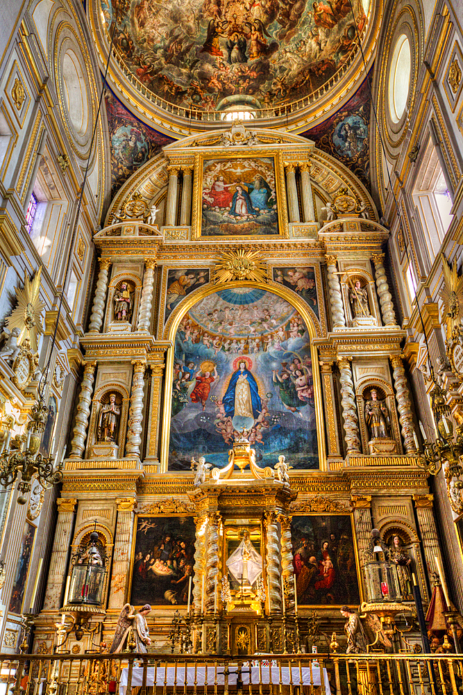 Altar of the Catholic Monarchs, Cathedral of Our Lady of the Immaculate Conception, 1649, Historic Center, UNESCO World Heritage Site, Puebla, Puebla State, Mexico, North America