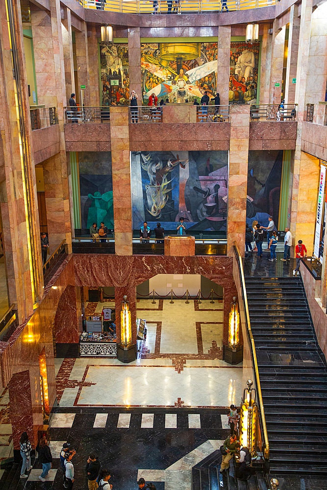 Interior View, Palacio de Bellas Artes (Palace of Fine Arts), Mexico City, Mexico, North America