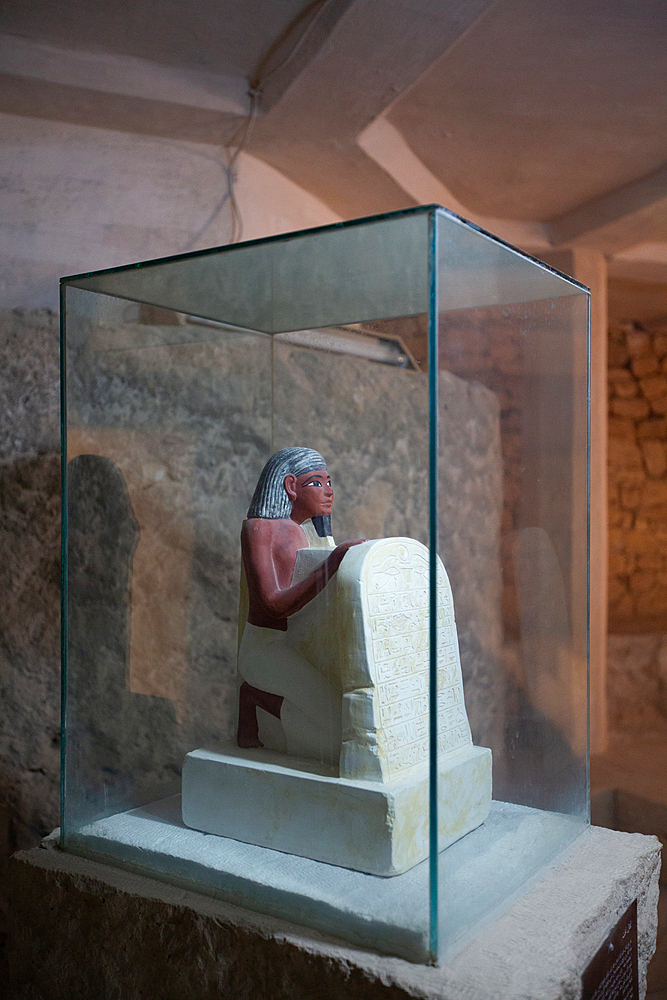 Statue of Nakht, Tomb of Nakht, TT52, Tombs of the Nobles, Ancient Thebes, UNESCO World Heritage Site, Luxor, Egypt, North Africa, Africa