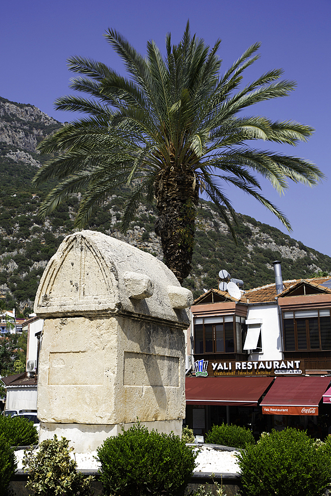 Lycian Sarcophogus, Old Town, Kas, Antalya, Turkey