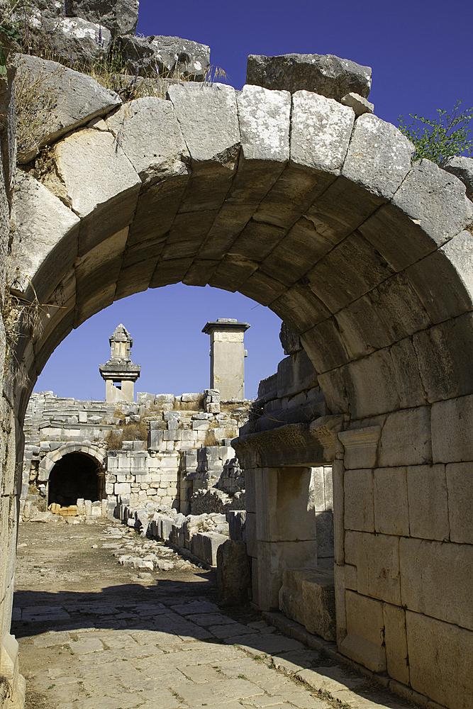 Theater Entrance, Xanthos Archaeological Site, Originally Founded 8th Century BC, UNESCO World Heritage Site, Near Kalkan, Antalya, Turkey
