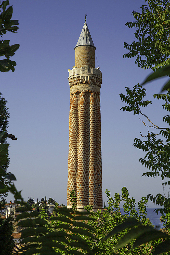 Yivli Fluted Minaret Mosque, 1230 AD, Old Town, Antalya, Antalya Province, Turkey