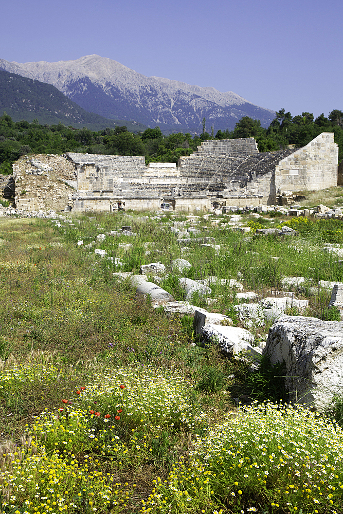 Roman Theater, 31 BC - 14 AD, Tlos, Ancient Lycian City, Mugla Province, Turkey