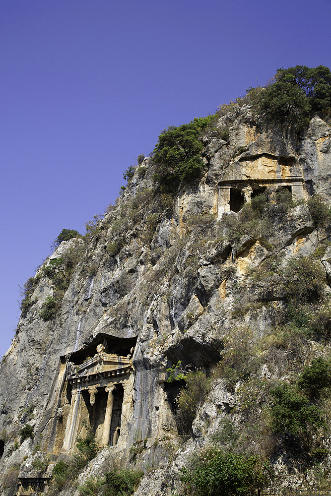 Amyntas Rock Tombs of Ancient Telmessos, 522-486 BC, Fethiye, Mugla Province, Turkey