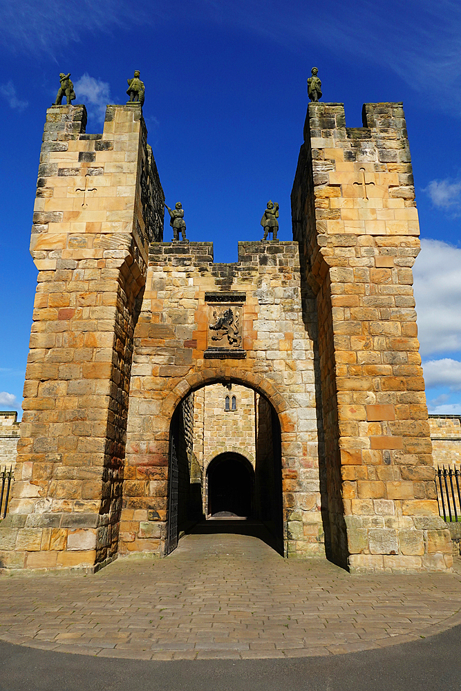 The Barbican, Alnwick Castle, Northumberland, England, United Kingdom, Europe