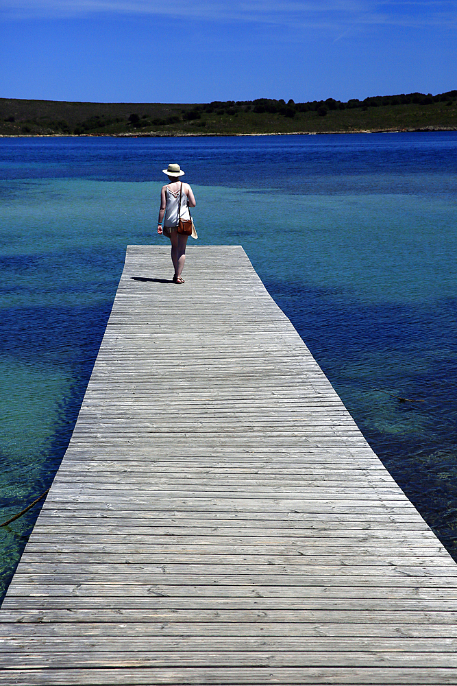 Coastal scenery on the island of Menorca, Balearic Islands, Spain