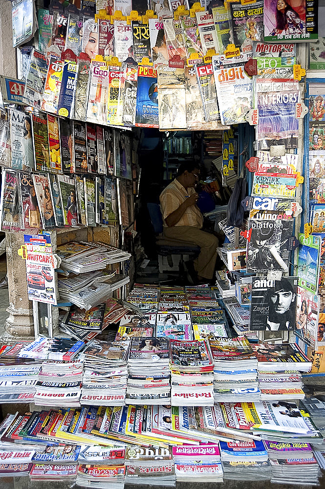 Books Corner, an excellent small bookshop in Jaipur, Rajasthan, India, Asia